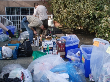 Fundraising bottle drive