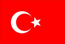 Flag for Turkey where the FIRST LEGO League tournament will be held.